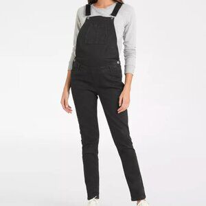 Seraphine Maternity Travis Black Denim Overalls